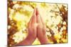 Praying Hands. Instagram Effect.-soupstock-Mounted Photographic Print