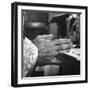 Praying Hands of Monk Churchman Resting on Table During Mass at St. Benedict's Abbey-Gordon Parks-Framed Premium Photographic Print