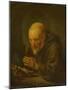 Praying Hermit-Gerard Dou-Mounted Art Print