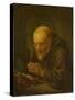 Praying Hermit-Gerard Dou-Stretched Canvas