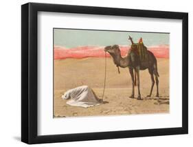 Praying in the Desert-null-Framed Photographic Print