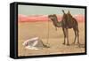 Praying in the Desert-null-Framed Stretched Canvas