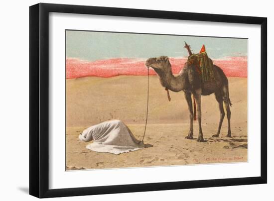 Praying in the Desert-null-Framed Photographic Print