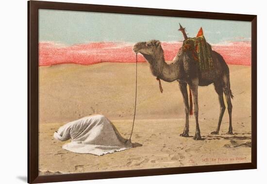 Praying in the Desert-null-Framed Photographic Print