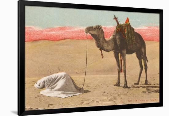 Praying in the Desert-null-Framed Photographic Print