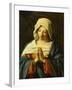 Praying Madonna-Giovanni Battista Salvi da Sassoferrato-Framed Giclee Print