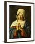 Praying Madonna-Giovanni Battista Salvi da Sassoferrato-Framed Giclee Print