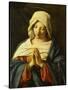 Praying Madonna-Giovanni Battista Salvi da Sassoferrato-Stretched Canvas