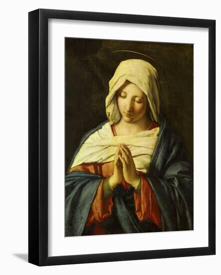 Praying Madonna-Giovanni Battista Salvi da Sassoferrato-Framed Giclee Print