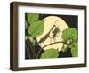 Praying Mantis with Grasshopper-null-Framed Art Print