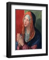 Praying Mary, 1518-Albrecht Durer-Framed Premium Giclee Print