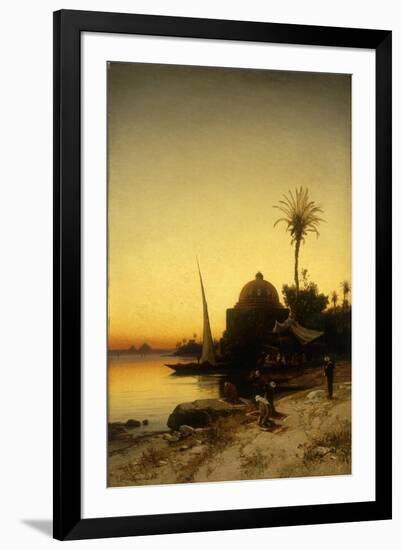 Praying to Mecca-Herman David Salomon Corrodi-Framed Giclee Print