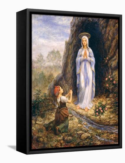 Praying-Edgar Jerins-Framed Stretched Canvas