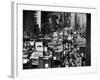 Pre-Christmas Holiday Traffic on 57th Avenue, Teeming with Double Decker Busses, Trucks and Cars-Andreas Feininger-Framed Photographic Print