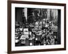 Pre-Christmas Holiday Traffic on 57th Avenue, Teeming with Double Decker Busses, Trucks and Cars-Andreas Feininger-Framed Photographic Print