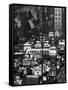 Pre-Christmas Holiday Traffic on 57th Avenue, Teeming with Double Decker Busses, Trucks and Cars-Andreas Feininger-Framed Stretched Canvas