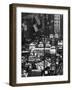 Pre-Christmas Holiday Traffic on 57th Avenue, Teeming with Double Decker Busses, Trucks and Cars-Andreas Feininger-Framed Photographic Print