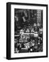 Pre-Christmas Holiday Traffic on 57th Avenue, Teeming with Double Decker Busses, Trucks and Cars-Andreas Feininger-Framed Photographic Print