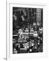 Pre-Christmas Holiday Traffic on 57th Avenue, Teeming with Double Decker Busses, Trucks and Cars-Andreas Feininger-Framed Photographic Print