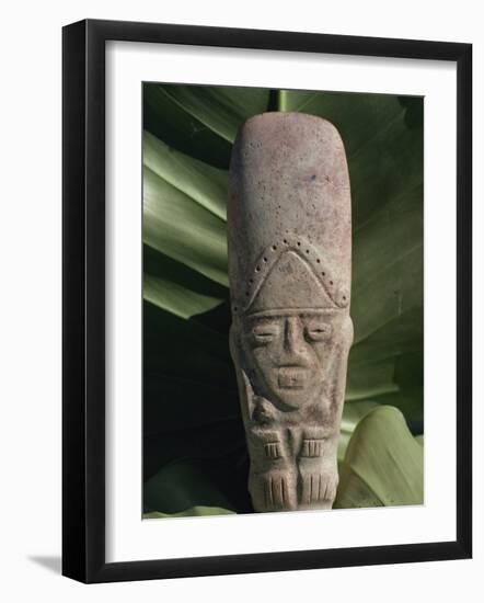 Pre-Columbian Indian Artefact, from the Hodges Collection, Haiti, West Indies, Caribbean-Woolfitt Adam-Framed Photographic Print