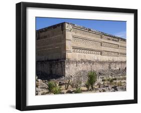 Pre-Columbian Mixtec and Zapotec ruins in the town of Mitla, State of Oaxaca, Mexico, North America-Melissa Kuhnell-Framed Premium Photographic Print