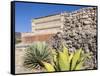 Pre-Columbian Mixtec and Zapotec ruins in the town of Mitla, State of Oaxaca, Mexico, North America-Melissa Kuhnell-Framed Stretched Canvas