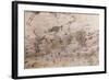 Pre-Columbian Rock Paintings inside La Linea Limestone Cave, Dominican Republic-Reinhard Dirscherl-Framed Photographic Print