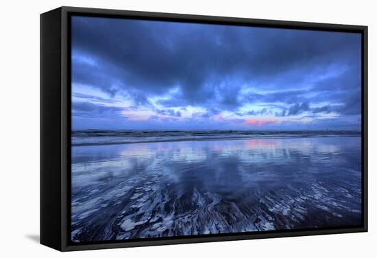 Pre-dawn Beach Design, Cannon Beach, Oregon Coast-Vincent James-Framed Stretched Canvas