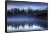 Pre Dawn By The Fishing Bridge, Yellowstone River, Wyoming-Vincent James-Framed Stretched Canvas