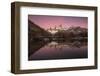 Pre dawn colours with reflection of Mount Fitz Roy, Los Glaciares National Park, Argentina-Ed Rhodes-Framed Photographic Print