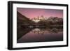 Pre dawn colours with reflection of Mount Fitz Roy, Los Glaciares National Park, Argentina-Ed Rhodes-Framed Photographic Print