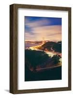 Pre Dawn East Side of Beautiful Golden Gate Bridge, San Francisco Cityscape-Vincent James-Framed Photographic Print