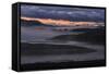 Pre Dawn Fog at Yellowstone River, Wyoming-Vincent James-Framed Stretched Canvas