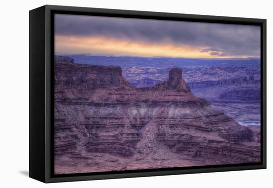 Pre Dawn Glow at Dead Horse Point, Southern Utah-Vincent James-Framed Stretched Canvas