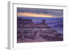 Pre Dawn Glow at Dead Horse Point, Southern Utah-Vincent James-Framed Photographic Print
