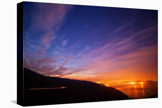 Pre Dawn Glow at Golden Gate Bridge, San Francisco California-Vincent James-Stretched Canvas