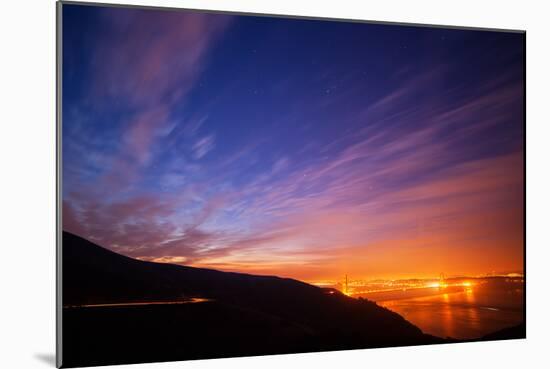 Pre Dawn Glow at Golden Gate Bridge, San Francisco California-Vincent James-Mounted Photographic Print