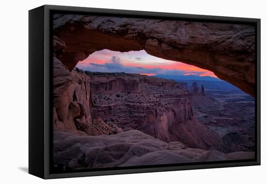 Pre Dawn Magic in the Sky at Mesa Arch, Canyonlands, Utah-Vincent James-Framed Stretched Canvas