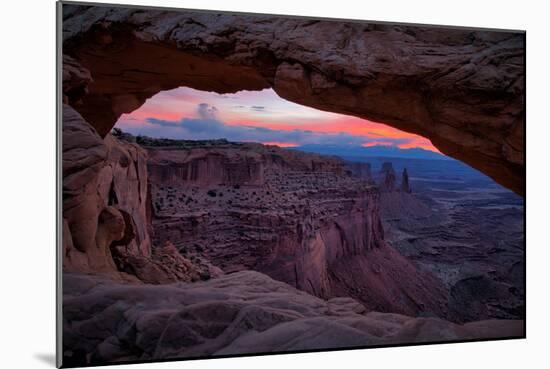 Pre Dawn Magic in the Sky at Mesa Arch, Canyonlands, Utah-Vincent James-Mounted Photographic Print