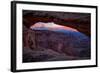 Pre Dawn Magic in the Sky at Mesa Arch, Canyonlands, Utah-Vincent James-Framed Photographic Print