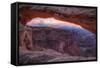 Pre Dawn Mood at Mesa Arch, Canyonlands, Southern Utah-Vincent James-Framed Stretched Canvas