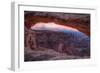 Pre Dawn Mood at Mesa Arch, Canyonlands, Southern Utah-Vincent James-Framed Photographic Print