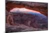 Pre Dawn Mood at Mesa Arch, Canyonlands, Southern Utah-Vincent James-Mounted Photographic Print