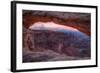 Pre Dawn Mood at Mesa Arch, Canyonlands, Southern Utah-Vincent James-Framed Photographic Print