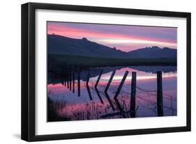 Pre Dawn Petaluma Roadside, Northern California-Vincent James-Framed Photographic Print