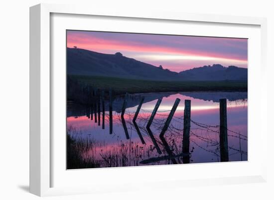 Pre Dawn Petaluma Roadside, Northern California-Vincent James-Framed Photographic Print