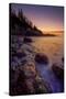 Pre Dawn Seascape, Atlantic Coast, Maine, Acadia National Park-Vincent James-Stretched Canvas