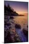 Pre Dawn Seascape, Atlantic Coast, Maine, Acadia National Park-Vincent James-Mounted Photographic Print