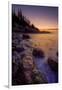 Pre Dawn Seascape, Atlantic Coast, Maine, Acadia National Park-Vincent James-Framed Photographic Print