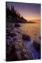 Pre Dawn Seascape, Atlantic Coast, Maine, Acadia National Park-Vincent James-Stretched Canvas